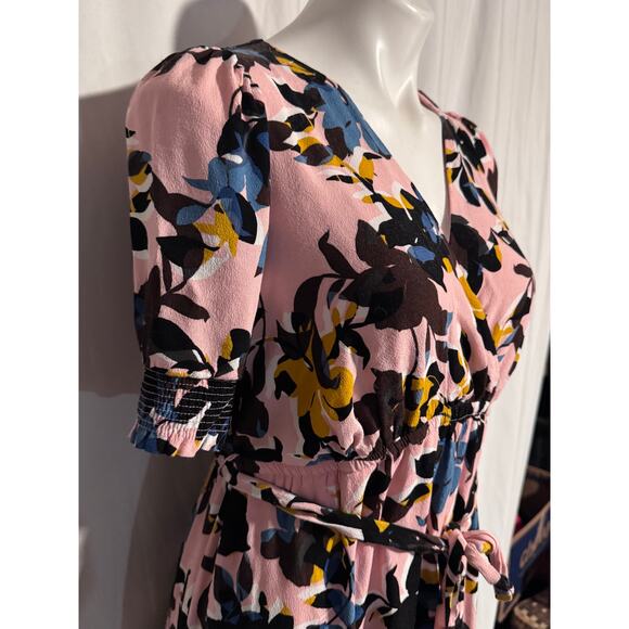 Motherhood Maternity Pink Floral Wrap Maxi Dress Size S - Picture 3 of 8